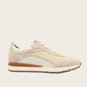 189$ Gentle Souls Juno Lace-up Sneakers Stone Leather Women's Size 10 US Beige